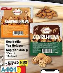 SEYİDOĞLU YAZ HELVASI ÇEŞİTLERİ 350 G CEVİZLİ/BADEMLİ